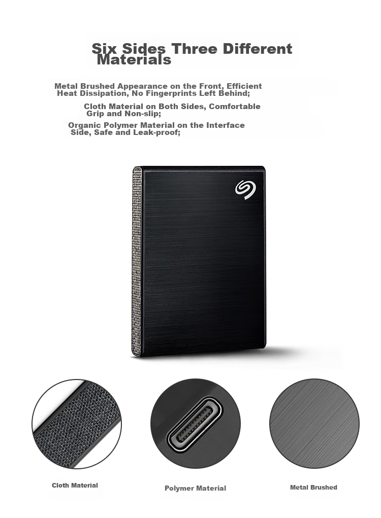 SEAGATE Solid State Portable Hard Drive, 2TB PSSD, USB3.2, SEAGATE Ruiyi, Mini Compact, High-Speed Transfer, Portable And Compact, 3-Year Warranty 4