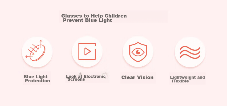 Yanjingbang Anti-Blue Light Radiation Children's Eyeglass Frames, Lightweight Comfortable Non-Prescription Glasses YJB9005 2