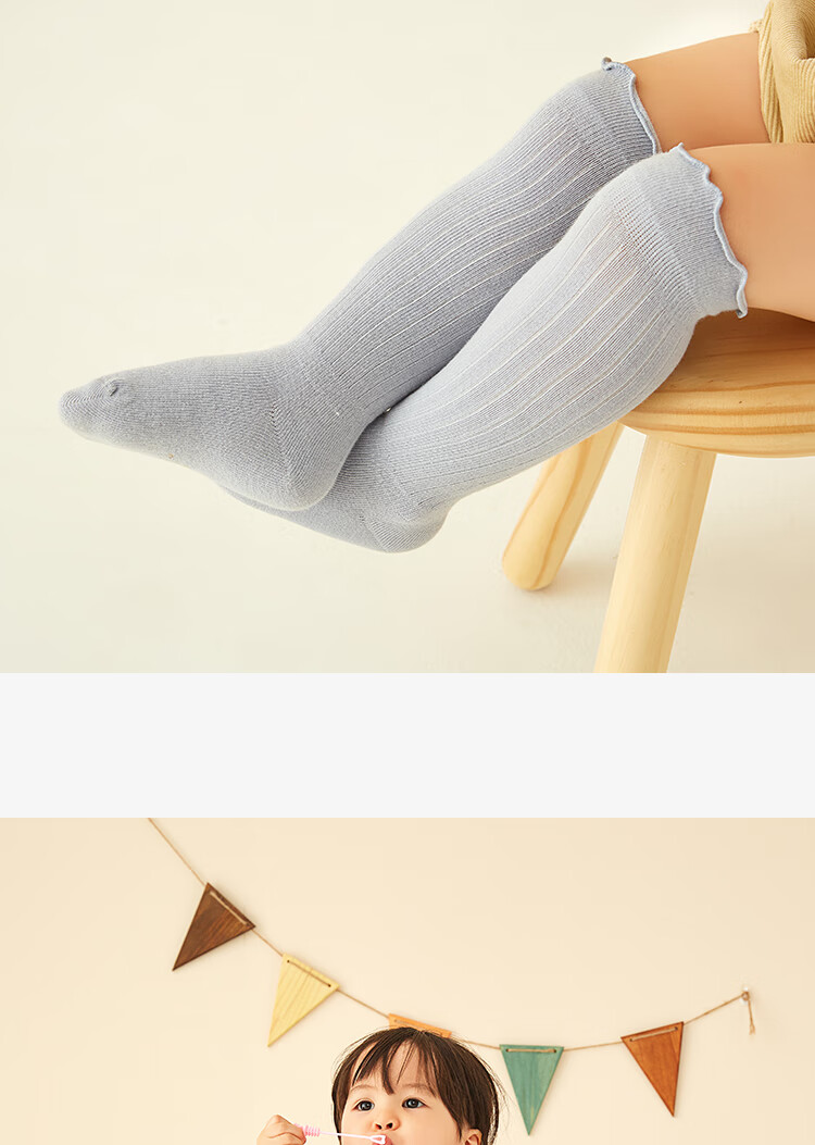 Niduoxiong Baby Socks, Spring And Summer Mesh Cotton Socks, Children's Socks, Thin Summer Style, Over-Knee Socks for Infants, 6-12 Months 14