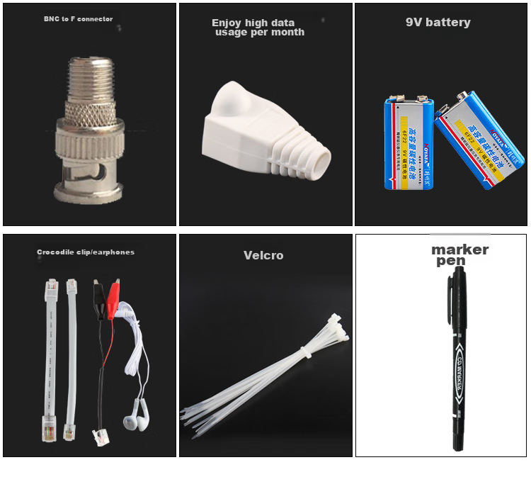 Jingmingshu NF-1206 Network Tool Kit, Network Cable Crimper, Cable Tester, Wire Stripper, RJ45 Connectors, Network Tools, Network Tool Set 24