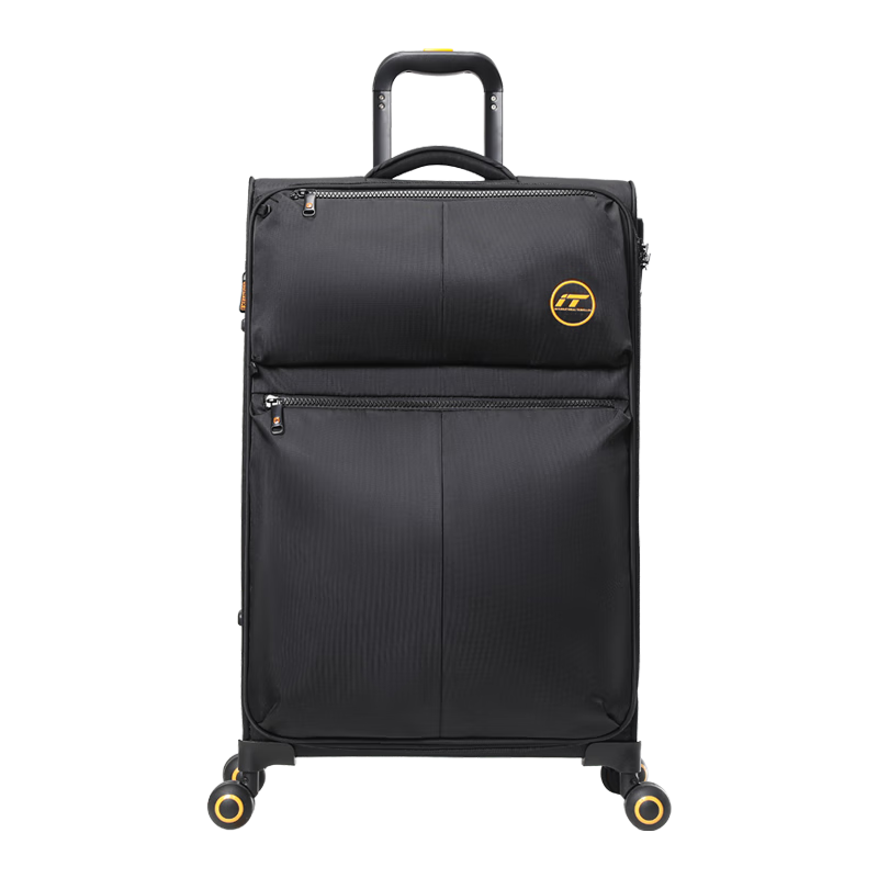 INTERNATIONAL TRAVELLER British IT Luggage Travel Suitcase Ultra-Light Travel Case Large Capacity Check-In Suitcase 28 Inch 2644 Black