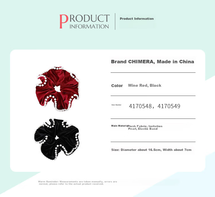 CHIMERA 3-Piece Hair Ties, Satin Large Intestine Hair Bands, Simple Rubber Bands for Bun Hairstyle, Hair Elastics, Hair Accessories, Women's Mid-Autumn Festival Gift 16