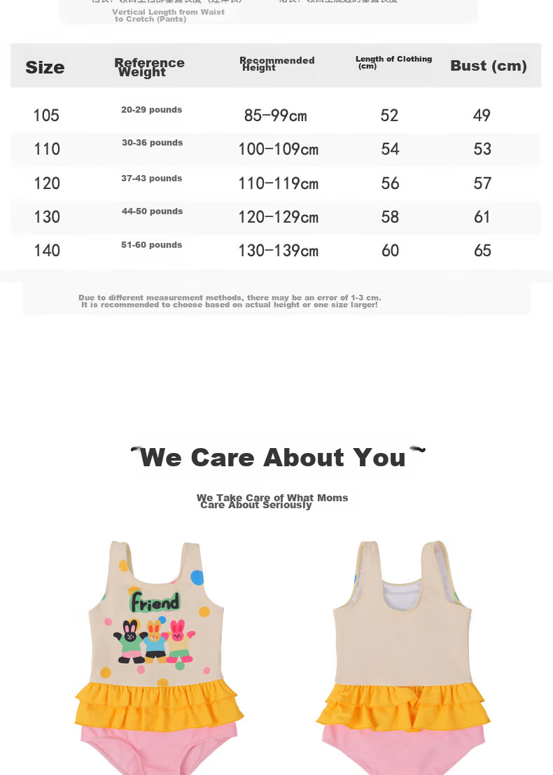 Adoreswim 2024 New Fashion Trendy Cute Style Girls' Summer Swimsuit Set, Two-Piece, Size 110 6