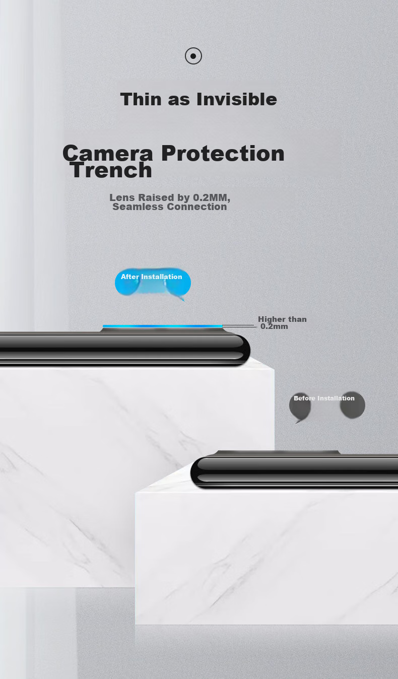 DIVI [2-Pack] Camera Lens Protector for Huawei Mate40 Pro, Huawei Smartphone Tempered Glass Film, Rear Camera Protection Film, Full Coverage, High-Definition, Scratch-Resistant Protective Film 2
