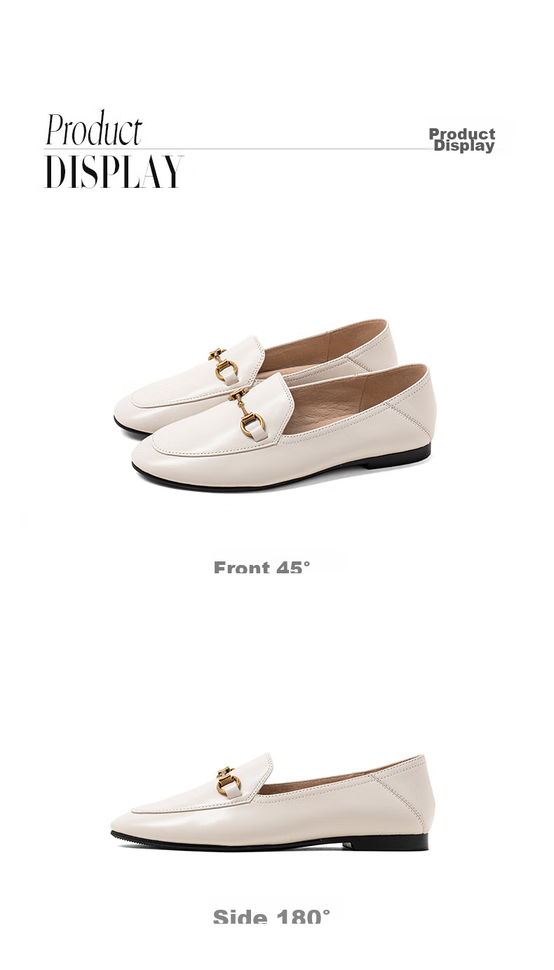 COMELY Genuine Leather Loafers for Women, New Spring/summer Style, Sheepskin Flat Slip-On Shoes, Comfortable Versatile Small Leather Shoes, Camel Color, Size 33 22