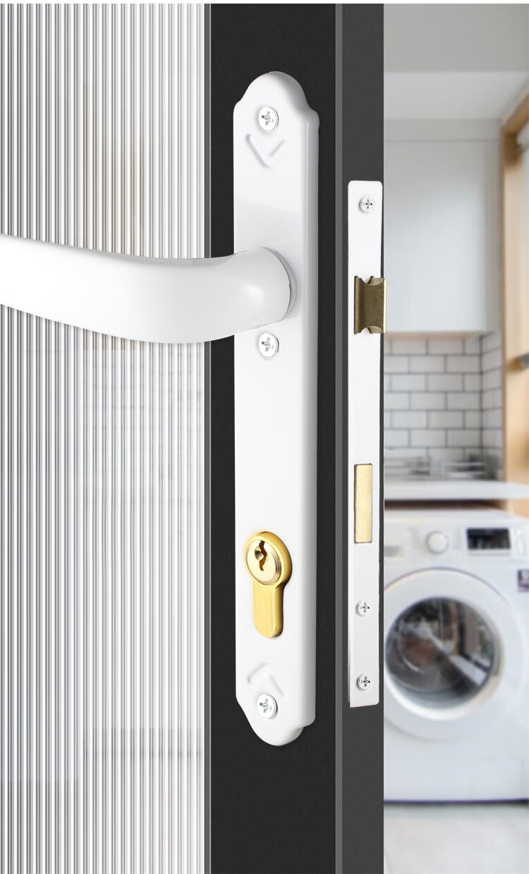 Auburn Handle Lock Plastic Steel Door Lock Swing Door Lock Glass Door Lock Home Office Entrance Door Lock 8525 5