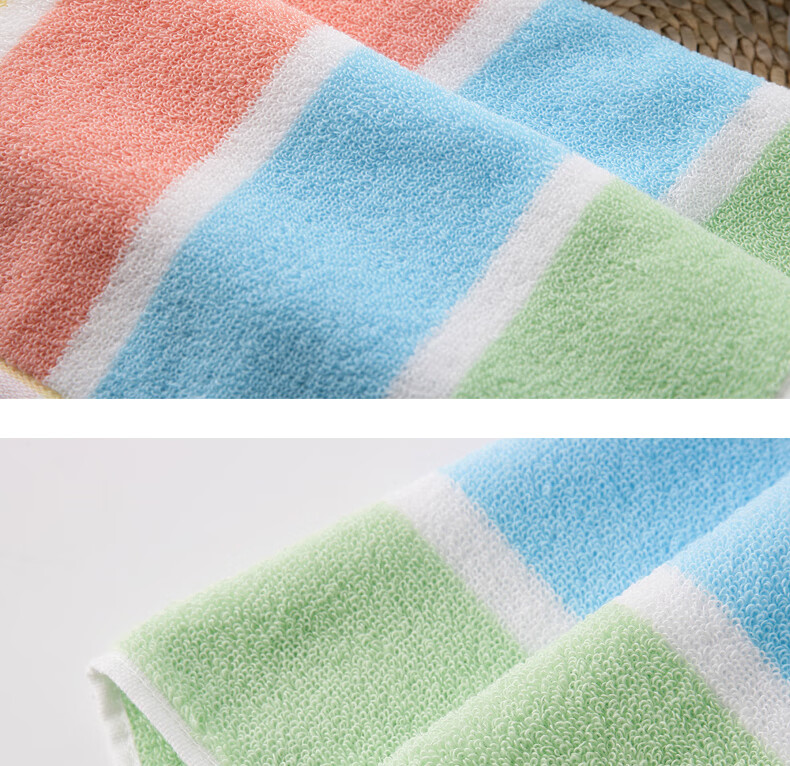 KING SHORE Class A Pure Cotton Antibacterial Towel, Absorbent Sports Face Towel, Individually Packaged 8