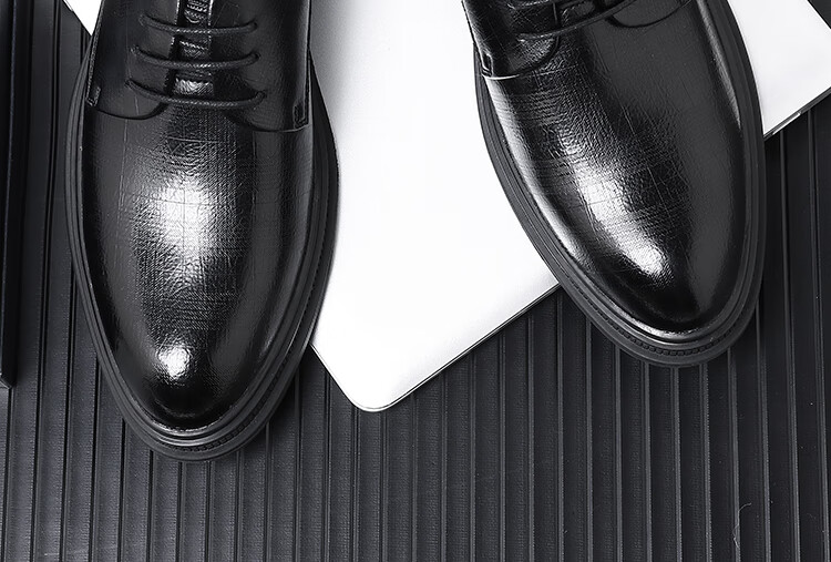 CARTELO Leather Shoes for Men, Derby Shoes, Dress Shoes, Business Formal Wear, Genuine Leather, Height-Increasing, 2026 New Style, Casual Wedding Groom Breathable Shoes 2