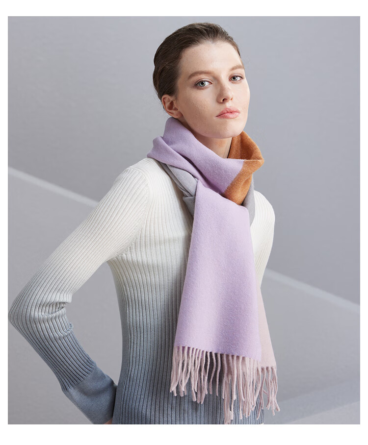 Hengyuanxiang 100% Cashmere Scarf, Women's Shawl, Warm Neck Warmer, Birthday Gift for Mom, Present for Elders 43