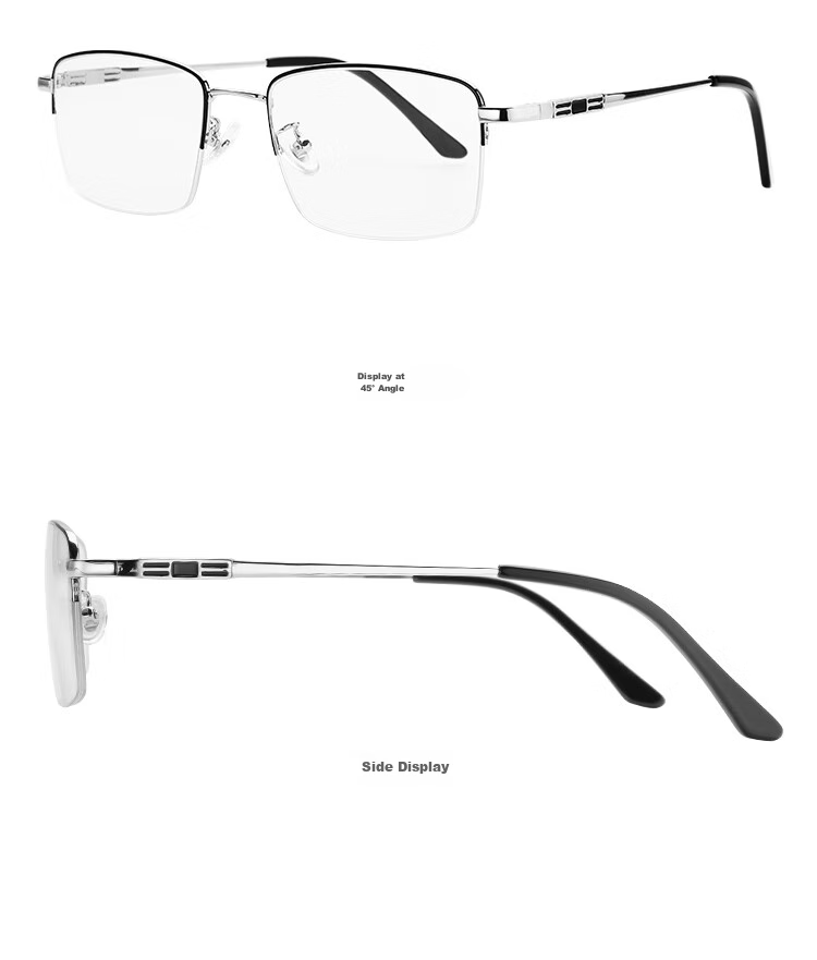 Mr.PuTian Anti-Blue Light Reading Glasses for Men And Women, Bifocal High-Definition Presbyopic Glasses for Elderly, Silver Color, 300 Degrees (65-69 Years Old) 6