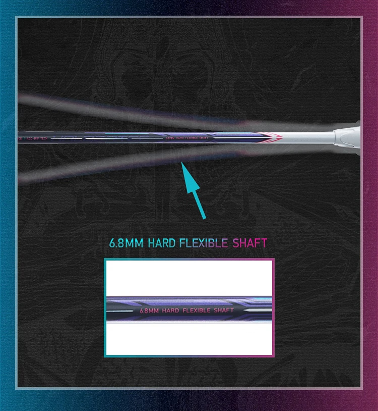 Li-Ning Badminton Racket, Full Carbon High-Elasticity Shock-Absorbing Middle Racket, Professional Control Type 3U Single Racket, Zhanji 8000 AYPT369-3 5