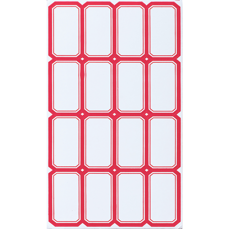 DSB (Disbi) 960 Pieces 50×29mm Label Paper Stickers, Self-Adhesive Sticky Notes, Easy-Tear Memo Pads, Office Supplies, Markers, 4608 Red