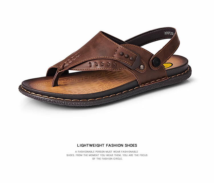 CARTELO Men's Sandals, 2026 Summer Breathable Flip-Flops, Dual-Use Soft-Soled Beach Shoes for Me 18