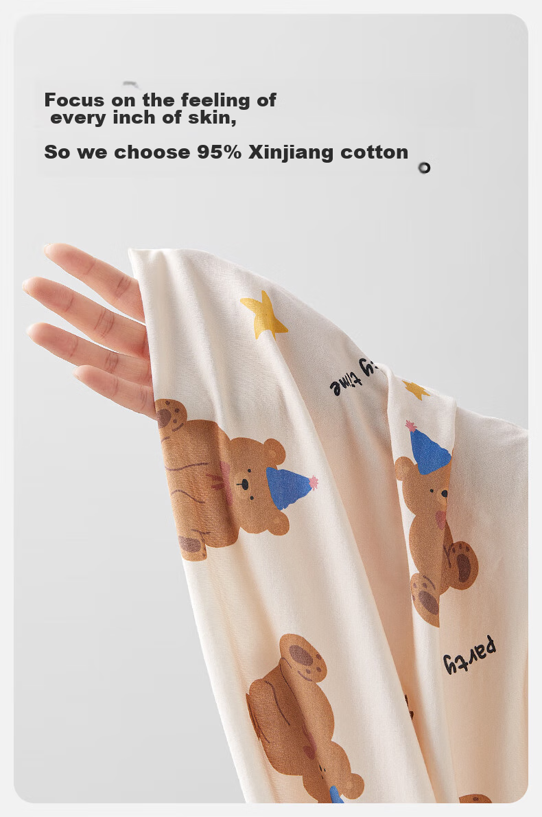 October Crystals Breathable Maternity Pajamas Postpartum Nursing Homewear Set Pear Goose Size M 4