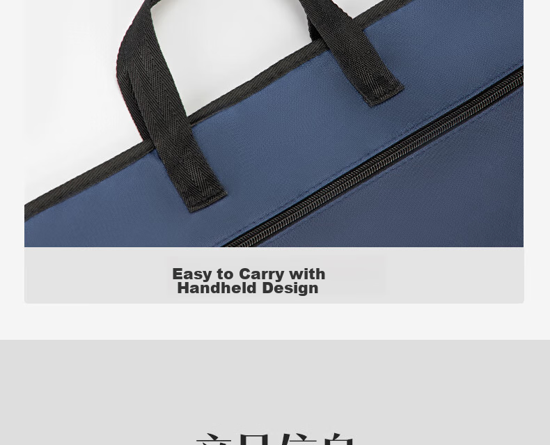 Deli Office Briefcase, Business Document Bag for Men And Women, Professional File Case, Handheld Document Carrier, Portable Folder, P63753 Blue 18