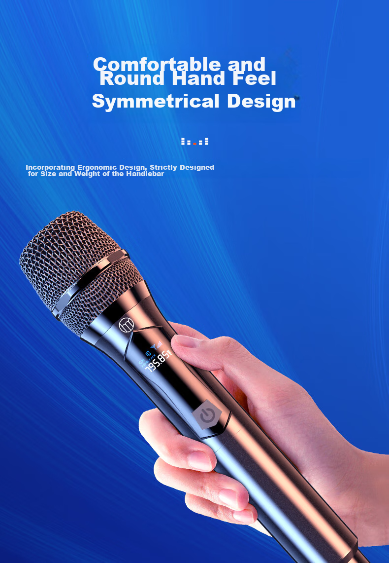 Haomuren Wireless Microphone Rechargeable Universal Mic for Home KTV, Professional Singing, Stage Hosting, Speeches, Karaoke, Meetings, Outdoor Use with Speaker, Amplifier, FM Receiver, Universal 17