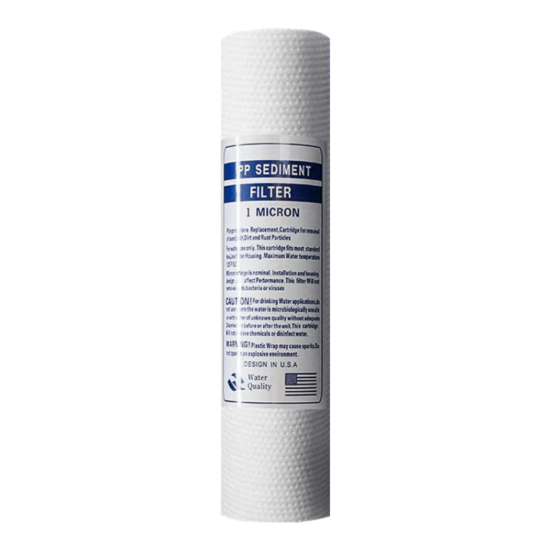Lelandi Universal Water Purifier 10-Inch PP Cotton Filter Cartridge Compatible with All Brands, Under-Sink Pre-Filter Universal Cartridge, 4-Pack with Wrench L7016