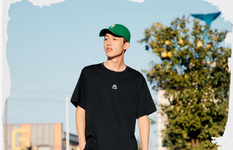 361° Men's Short-Sleeve T-Shirt, Summer New Style, Sports Running Loose Casual Trendy Men's Tee, Half Sleeve, 652519106-2 42