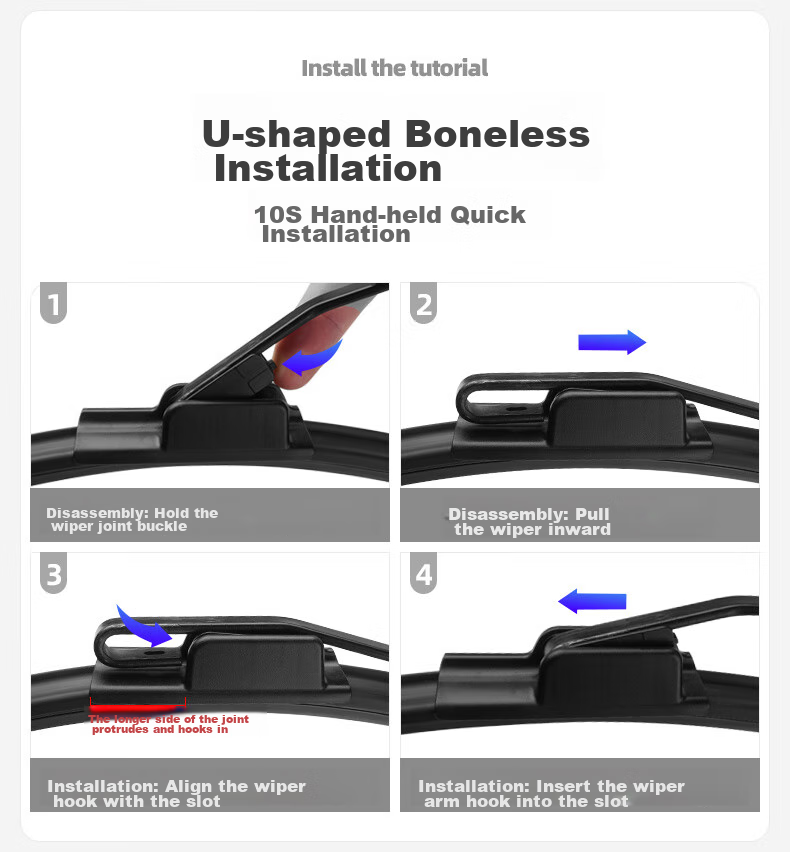 Meisim Jingchi Series Windshield Wipers, for Honda Accord 10th Generation 2018-2022 Models, 10th Generation Wiper Blades 26/16 Pair Set 5