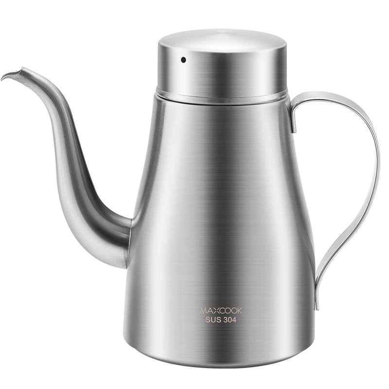 MAXCOOK Oil Dispenser, 304 Stainless Steel Oil Bottle, Seasoning Bottle, Large Capacity Wide Mouth, 1400ml MCPJ2850