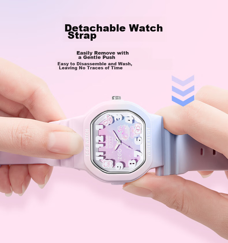 Hello Kitty [50th Anniversary Limited Edition] Watch for Female Students, Primary And Middle School Children, Birthday Gift for Girls 357 11