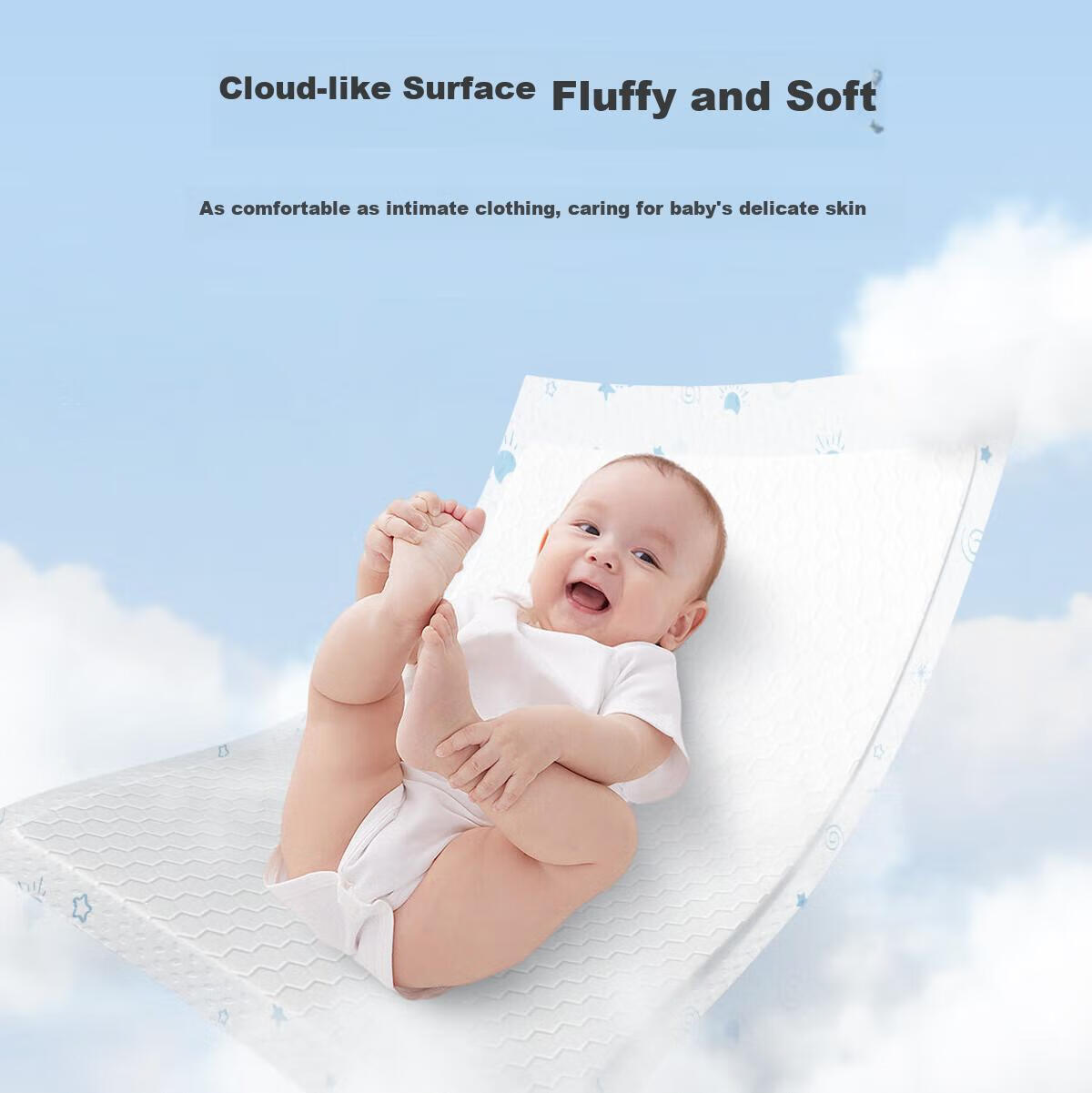 Mianzhirun Baby T-Shaped Diapers [36 Pieces], Disposable Pants-Style Diapers, Waterproof Baby Diaper Cover, Size S 7