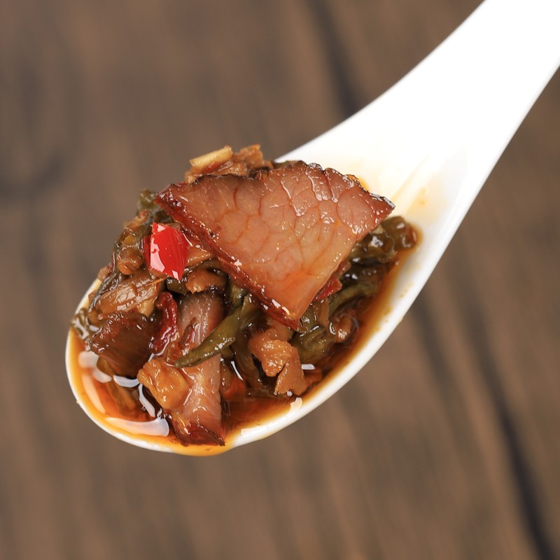 田野故事 外婆菜炒腊肉210g 湘西风味开盖即食腊肉油香裹咸菜拌面下饭神器