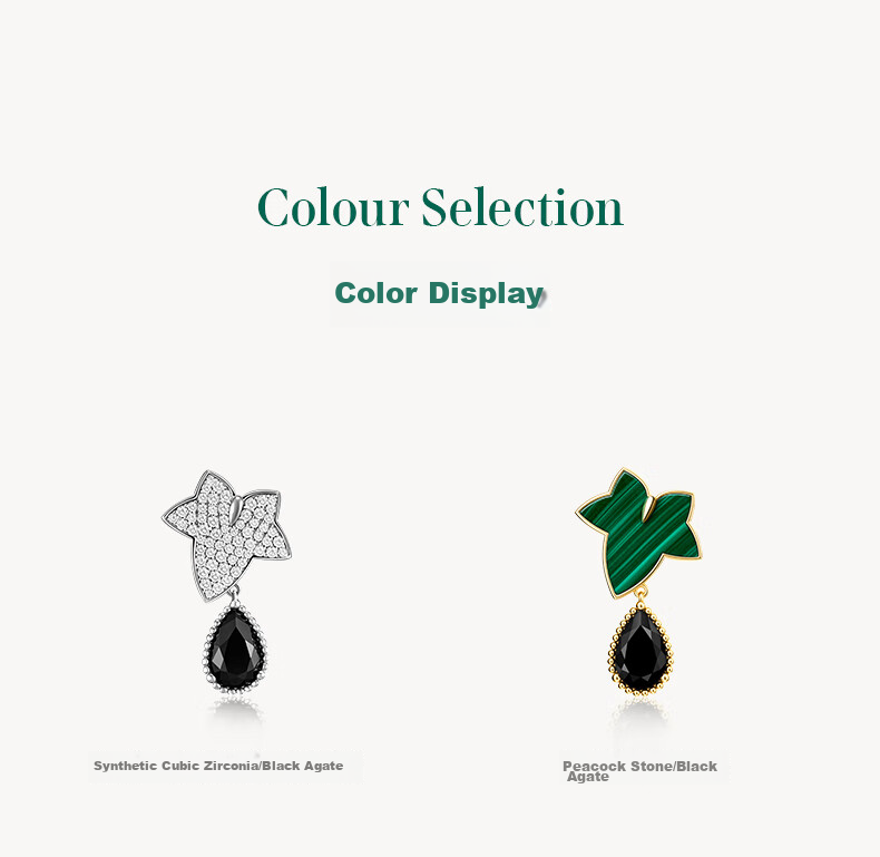 LOLA ROSE Evergreen Ivy Silver Stud Earrings, Elegant Birthday Gift for Wome 9