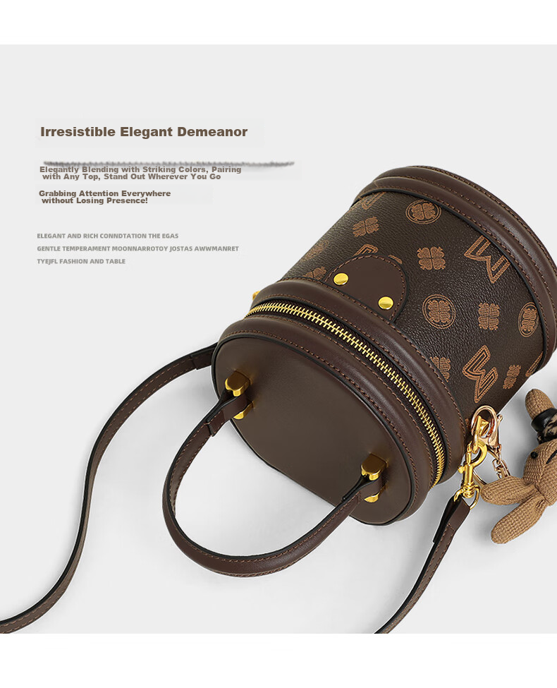 Aiqinghai Handbag, Women's Bag, Bucket Bag, Cylinder Bag, Crossbody Bag, Brand Shoulder Bag, Birthday And Mother's Day Gift, Practical Present for Mom 5