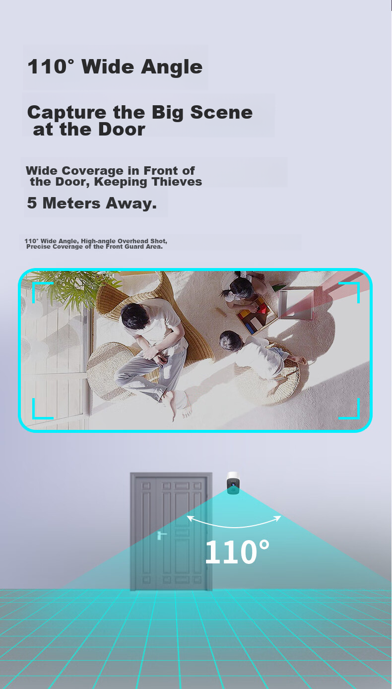 Newmine Wireless Smart AI Camera for Home Indoor Use, High-Definition Two-Way Video Call with Mobile Remote Monitoring, 360-Degree Coverage with Night Vision, Panoramic View, Voice Communication And Dialogue Functio 10