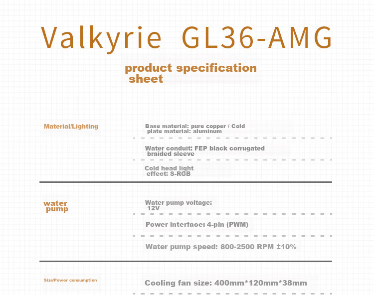 VALKYRIE A360 VK All-In CPU Water Cooler, Multi-Platform Brackets, Supports LGA1700, ARGB Lighting Effects, Hidden Cable Management 20