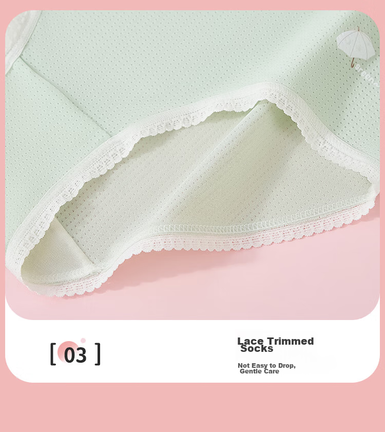 LangSha Girls' Summer Thin Underwear, 5A Antibacterial, for Older Children And Teenagers, Ice Silk Mesh Triangle Panties, Pack of Four, Size 150 12