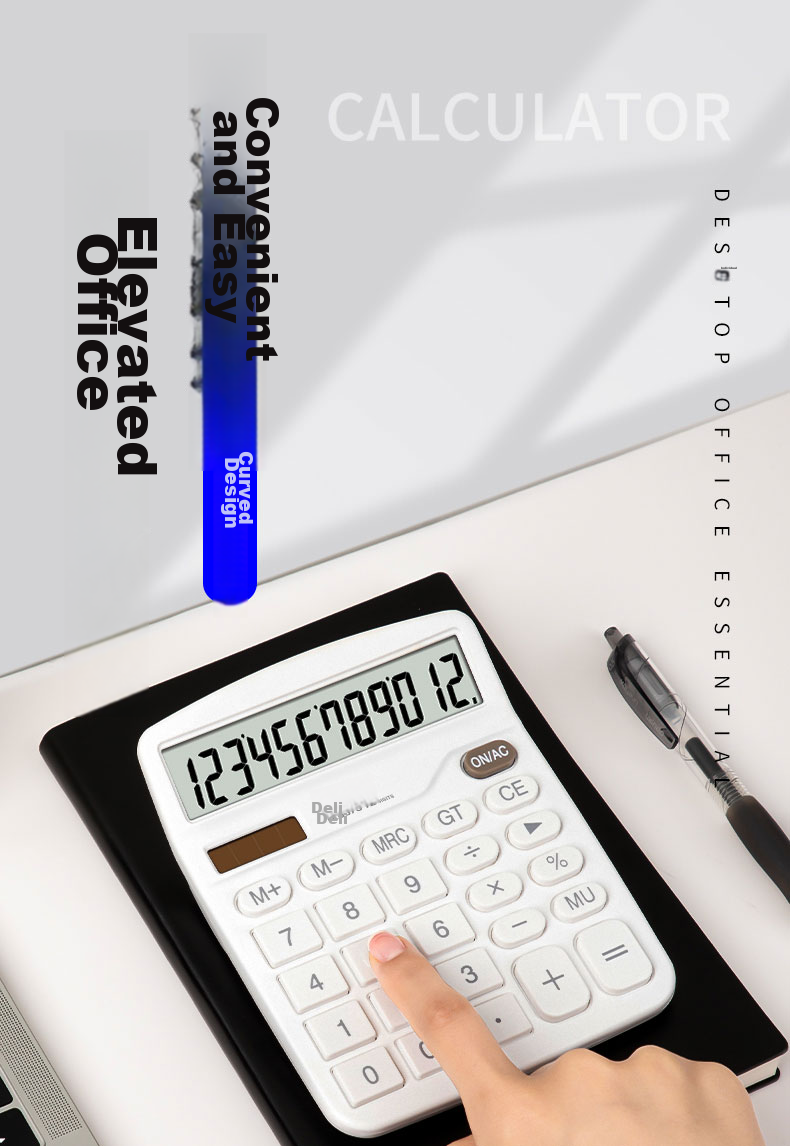 Deli People's Education Edition Fourth Grade Same Model Elementary School Student-Specific Calculator, Math Textbook Synchronized Computer, Multifunctional Office And Accounting Calculation TE31 Blue 1