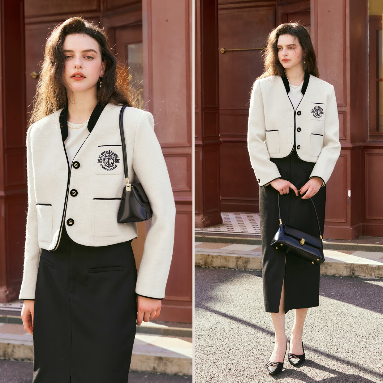 Oulain French Chic Short Jacket, Autumn Women's Clothing, Simple And Elegant, Versatile Commuter Coat, Apricot Color, Size M