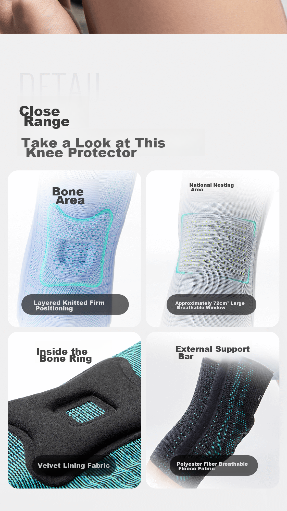 Keep Patella Stabilizing Knee Brace, Reduce Joint Injury, Running Sports Support Protection, One Pack, Charm Purple, Size S 19