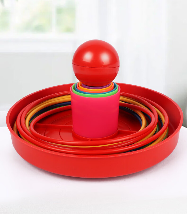 Huashimeng Ring Toss Toy, Night Market Stall Game, Children's Play, Wedding Plastic Ring Toss Prize, 30 Pieces 11