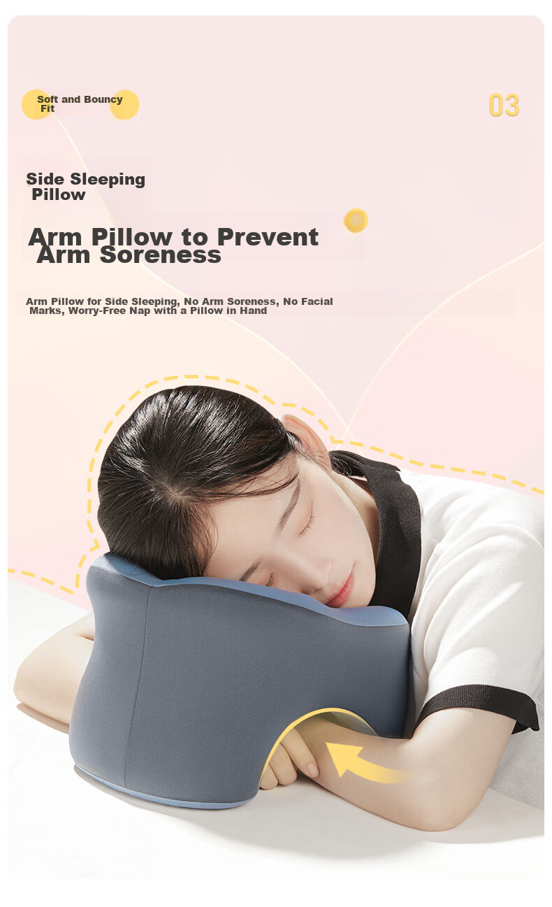 Mixiaoshu Nap Pillow, U-Shaped Pillow, Face-Down Pillow, Office Cushion, Student Nap Support, Neck Pillow, Backrest, Nap Pillow 7