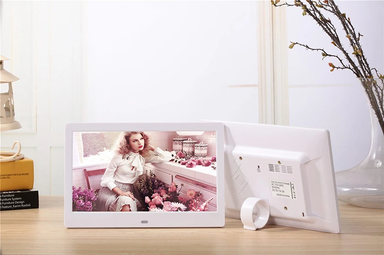 Jinling Shengbao digital photo frame 10-inch high-definition quality electronic photo album can be hung on the wall exhibition calendar picture music video advertising loop playback gift 16G U disk texture white Jinling Shengbao digital photo frame 10-inch high-definition quality electronic photo album can be hung on the wall exhibition calendar picture music video advertising loop playback gift 16G U disk texture white