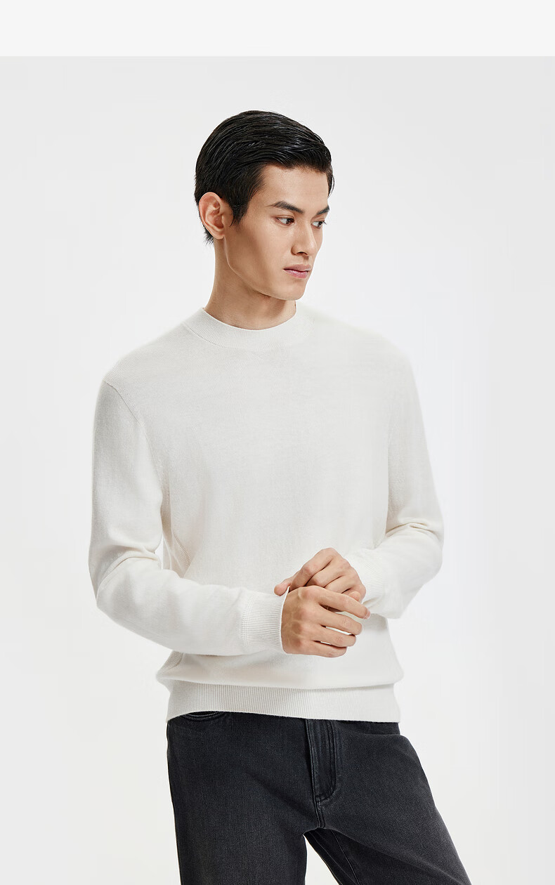 Goldlion Men's Simple Half-Zip Casual Knit Sweater with Cashmere/Wool, Fall/Winter 2025 1