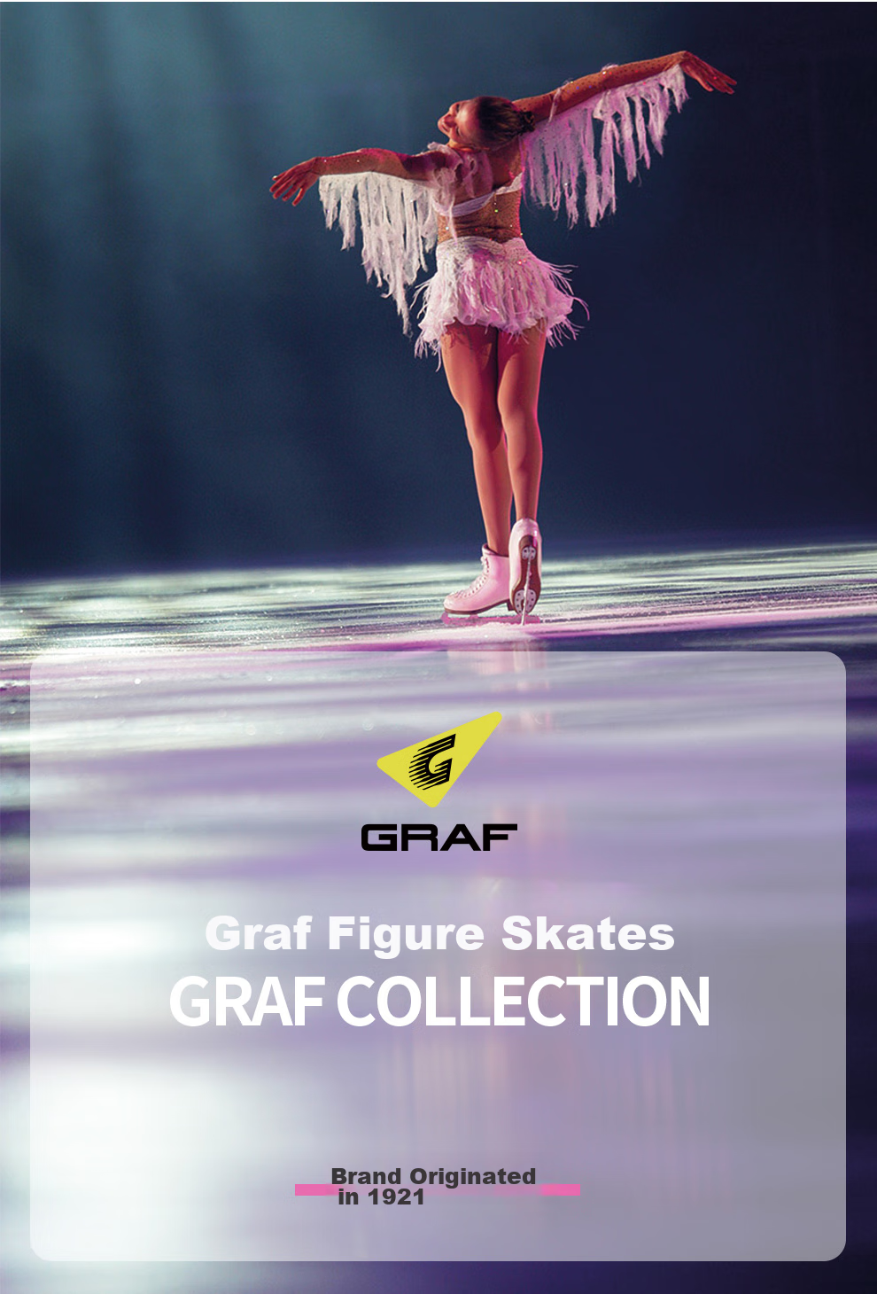 GRAF Swiss Figure Skating Shoes, Children's Ice Skates, Adult Beginner Professional Ice Skates, U50 Pro Size 35 19