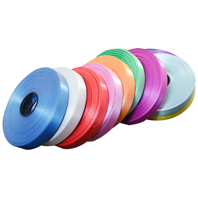 Jingtang Festival Balloon Decoration Props Ribbon Balloon Accessories Silk Ribbon Packaging Ribbon Binding Cord 6 Rolls Colored Silk Ribbon