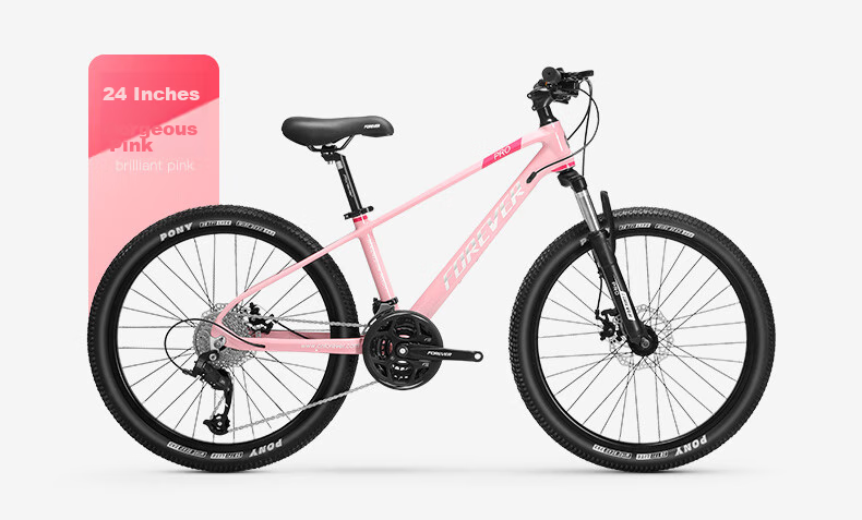 FOREVER Mountain Bike, 27-Speed, 26-Inch, for Men And Women, Adult And Youth, City Off-Road Bicycle, Nebula Gray 41