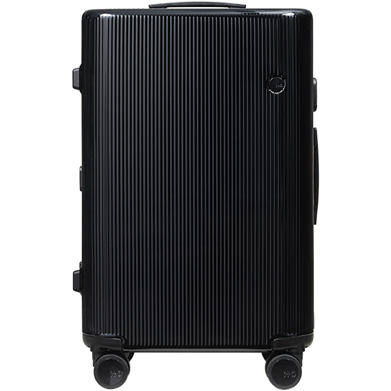 ITO "Yuan Quan Same Style" Pistachio Striped Charcoal Black 24-Inch Luggage Suitcase Trolley Case Travel Case
