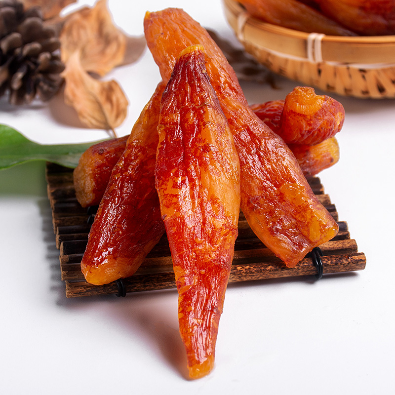 鲜记 带皮小香薯500g 农家蒸薯干 番薯红薯干 独立真空包装  年货零食