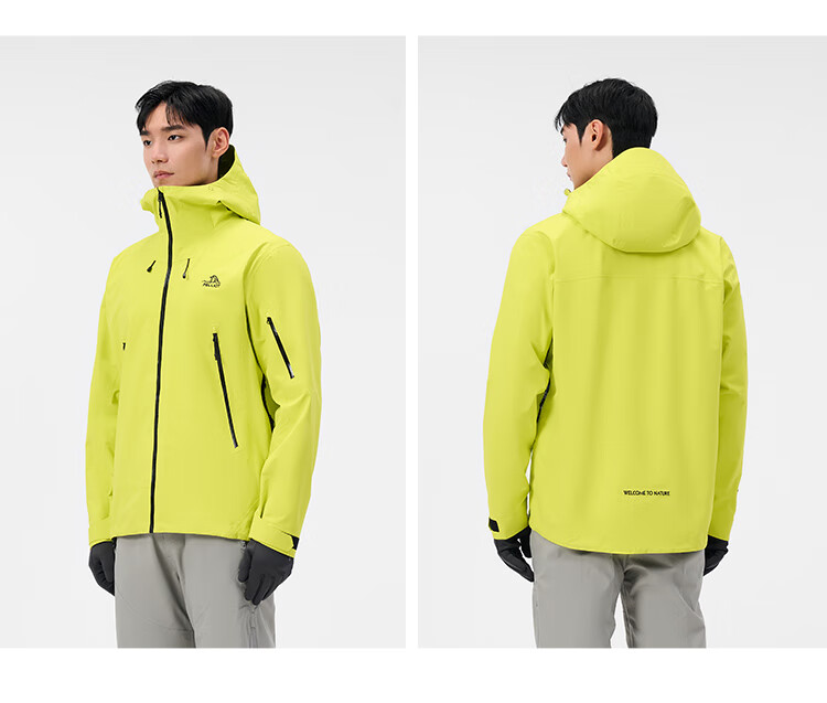 Pelliot [Yanke Pro] Hard Shell Jacket for Men And Women, Spring And Summer Waterproof Windproof Mountaineering Coat, Model 124301070 24