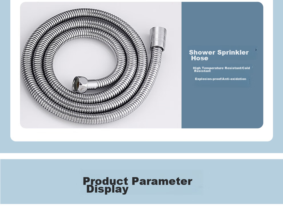 Larsd Surface-Mounted Shower Head Set, Clear Tube Shower Head, Gunmetal Gray Shower Head Complete Set with Shower Faucet LD5066H 21