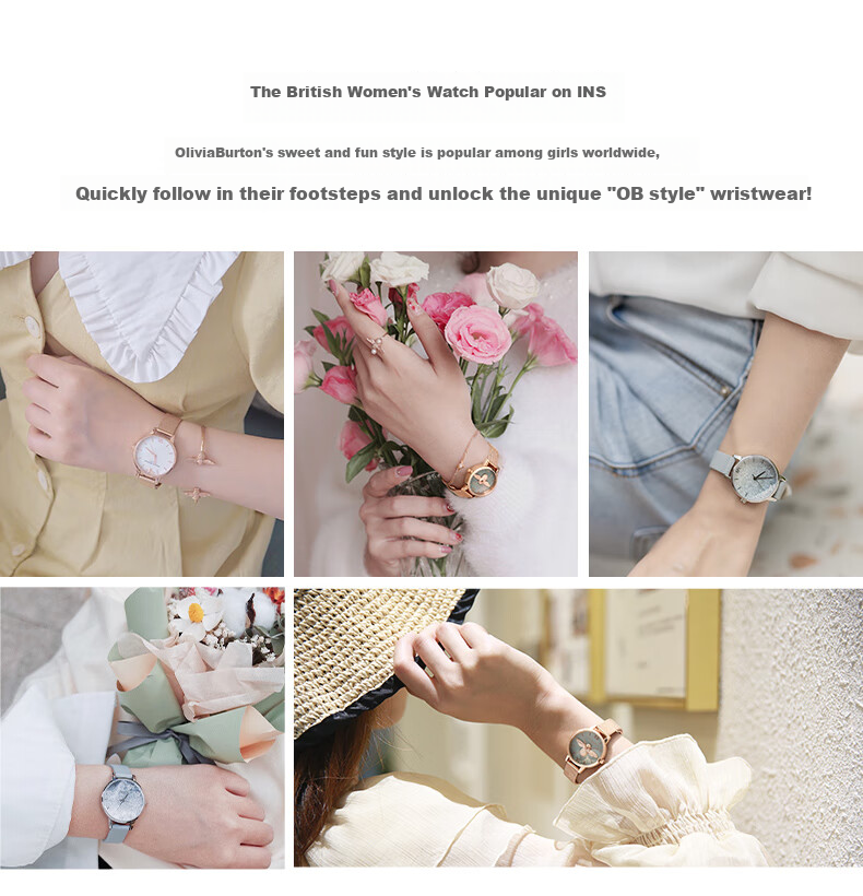 OLIVIA BURTON Women's Watch, Ob Self-Operated Little Bee, European And American Fashion, Birthday And Mid-Autumn Festival Gift for Girlfriend, OB16EX116 8