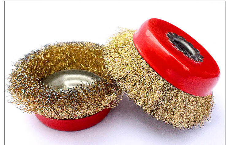 秦岩碗型钢丝轮金属打磨轮除锈钢丝刷角磨机用钢丝球10个装 100型工业