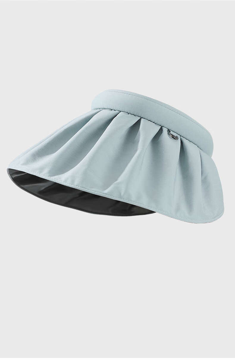 MISSION UV Black Sun Protection Hat for Women, Sun Visor Cap, Shell-Style Visor Hat, Summer Face-Covering UV Protection Wide Brim Hat 12