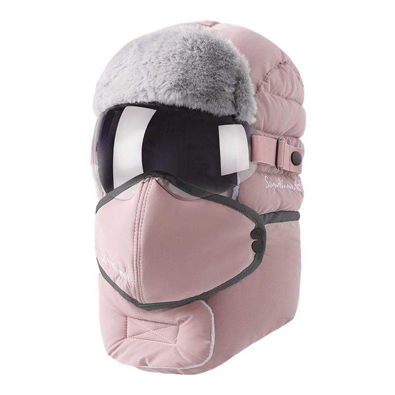 XUEXIMAN Men's Winter Cycling Lei Feng Hat Women's Outdoor Skiing Waterproof Windproof Thickened Warm Ear Protection Hat